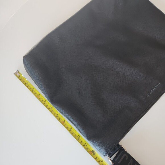 Calvin Klein big black leather purse ✦ spacious tote bag / shoulder bag - Picture 7 of 10